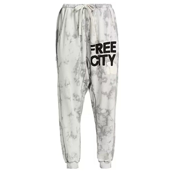 FREECITY SUPERBLEACHOUT Pocket Sweatpants White Storm Women’s Size XS Free City - Picture 4 of 13